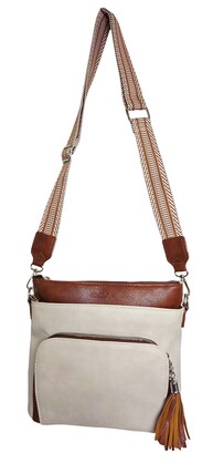 Biscotti Tassel Crossbody Bag  HCL001-A Cream - Tan