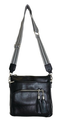 Onyx Tassel Crossbody Bag HCL001-B Black