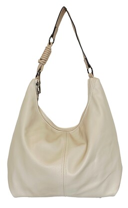 Ivory Loop Shoulder Tote 126401-A Ivory