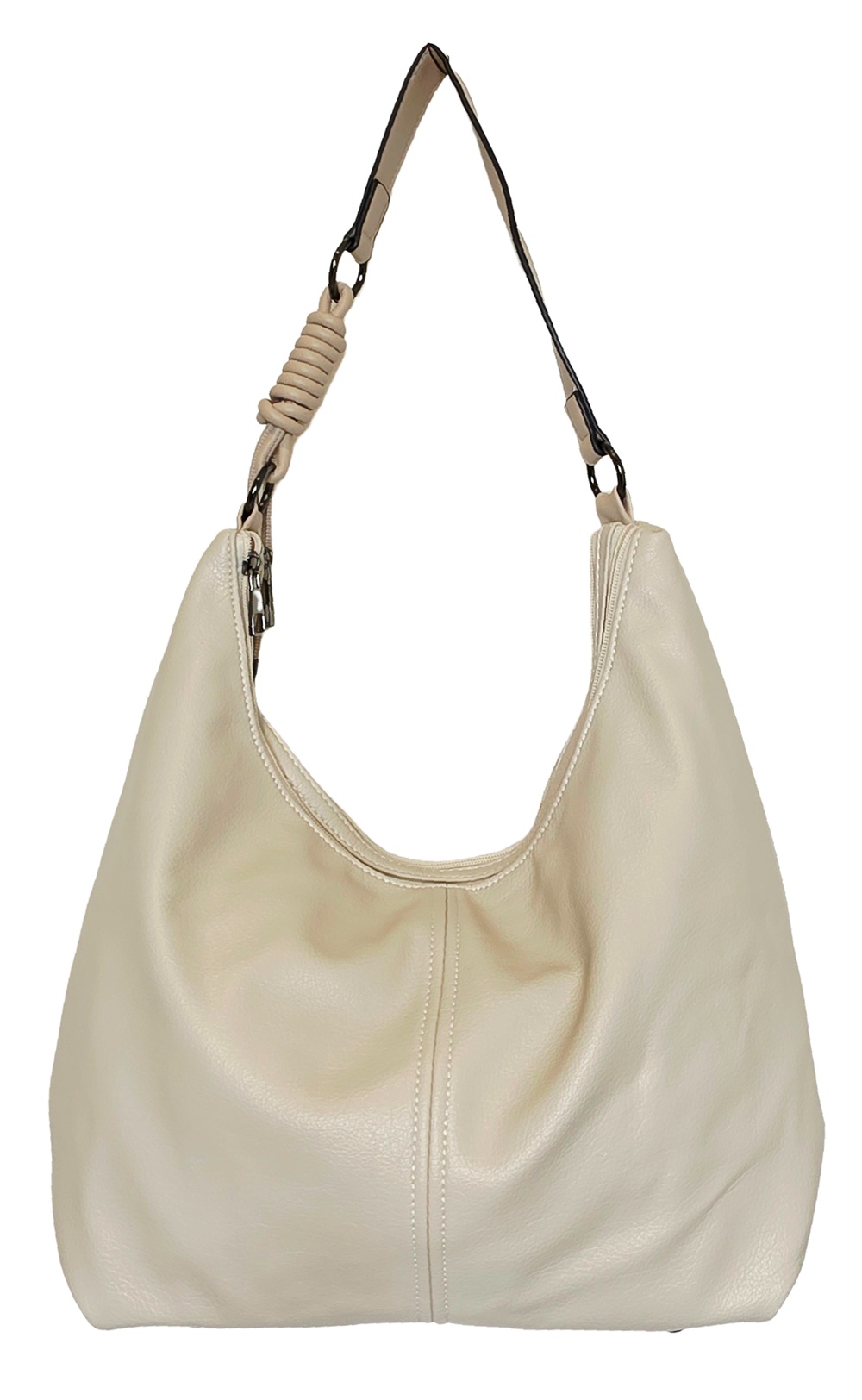 Ivory Loop Shoulder Tote 126401-A Ivory