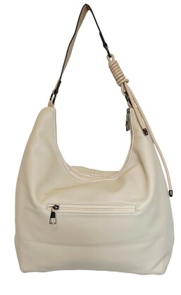 Ivory Loop Shoulder Tote 126401-A Ivory