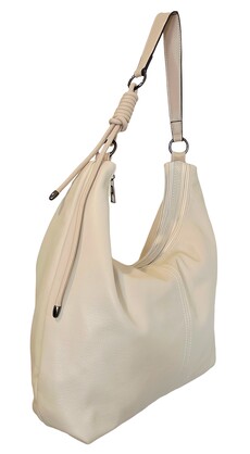 Ivory Loop Shoulder Tote 126401-A Ivory