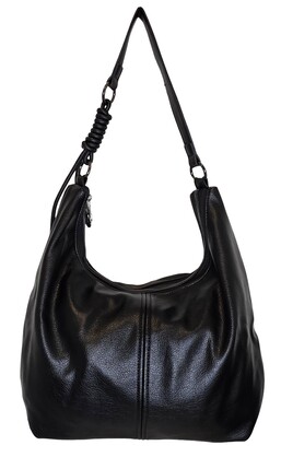 Noir Loop Shoulder Tote 126401-B Black