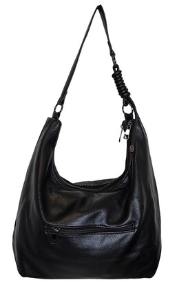 Noir Loop Shoulder Tote 126401-B Black