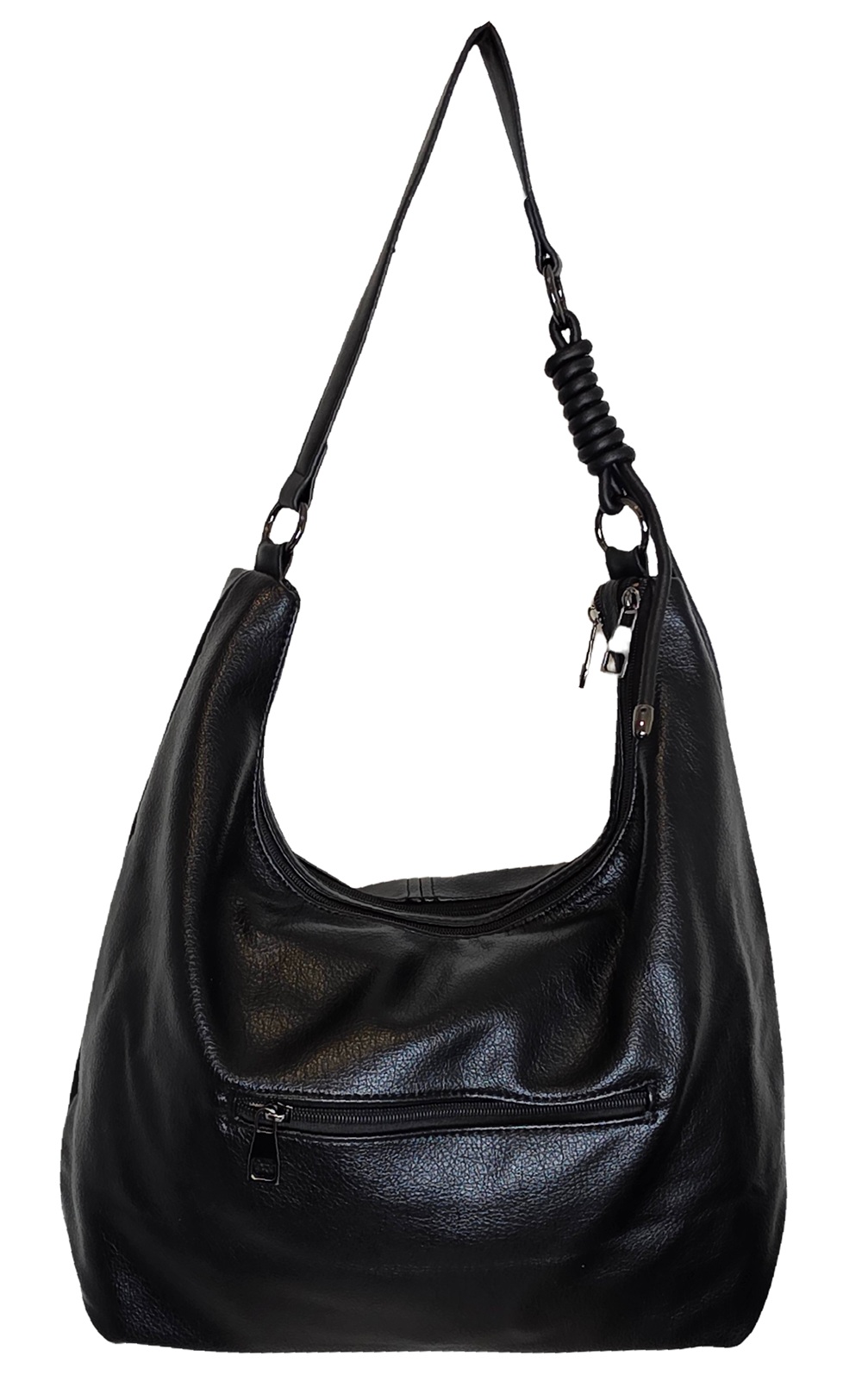 Noir Loop Shoulder Tote 126401-B Black