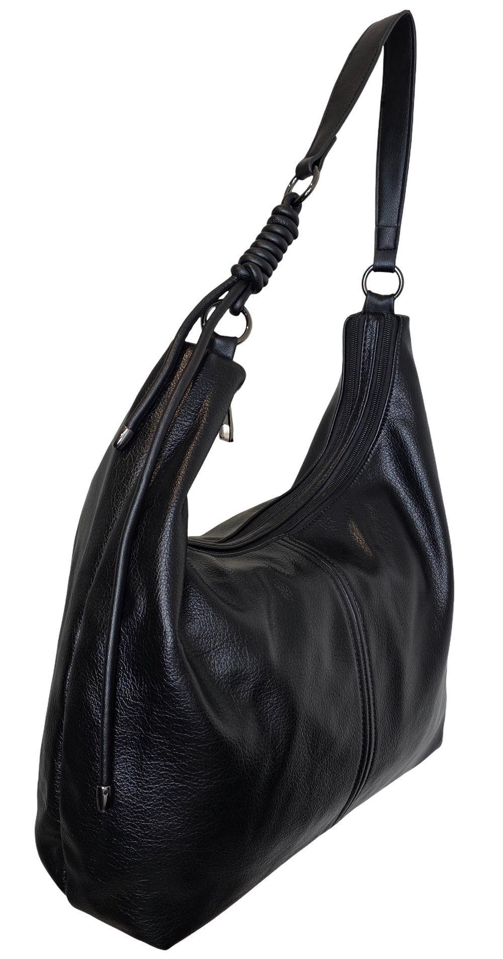 Noir Loop Shoulder Tote 126401-B Black