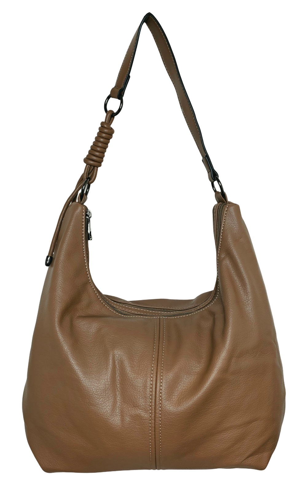 Caramel Loop Shoulder Tote 126401-C Caramel