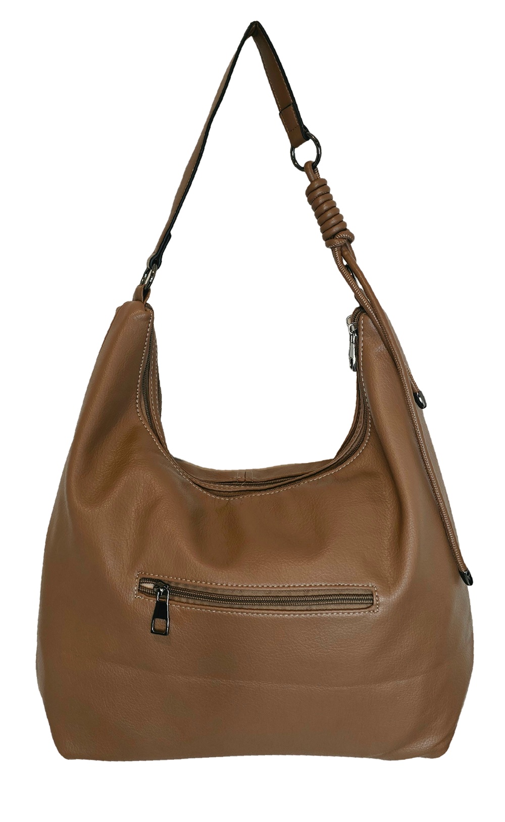 Caramel Loop Shoulder Tote 126401-C Caramel