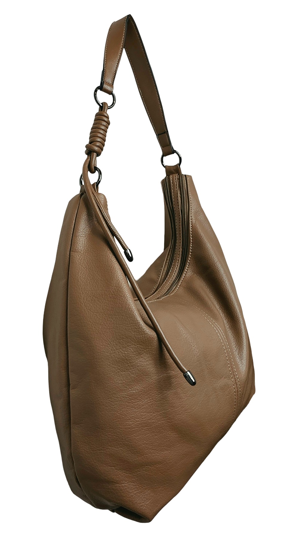 Caramel Loop Shoulder Tote 126401-C Caramel
