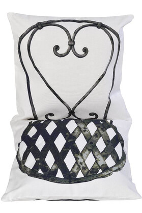 WROUGH IRON CUSHION COVER