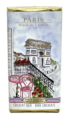 Arc de Triomphe Chocolate Bar Card - Dark
