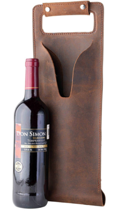 Leather Wine Bottle Holder