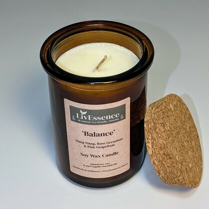 BALANCE - Soy wax candle in Apothecary glass