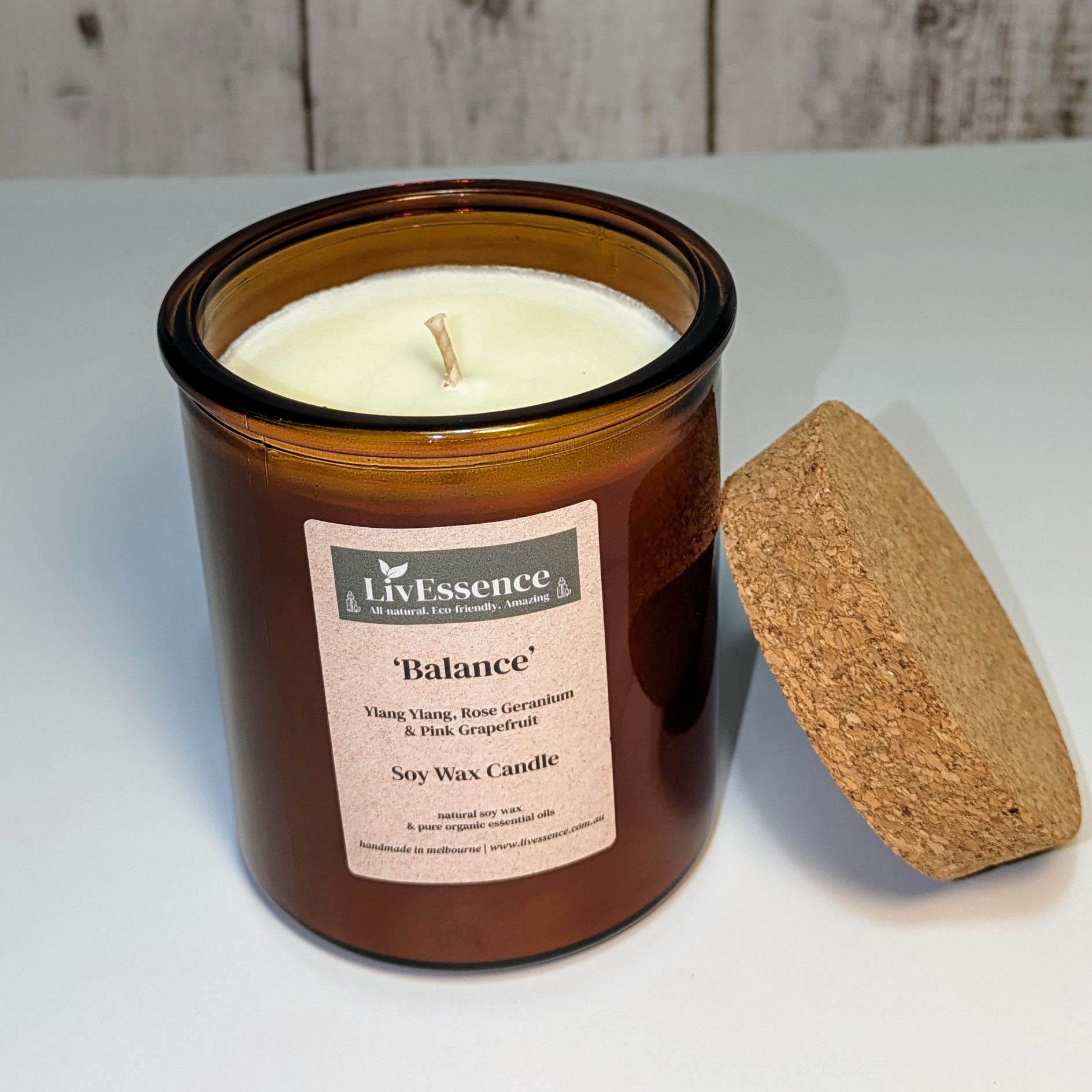 BALANCE - Soy wax candle in Apothecary glass