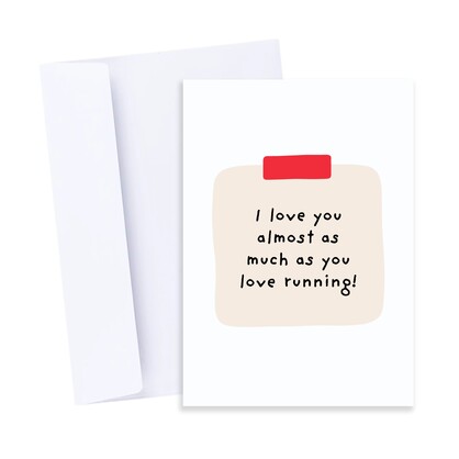 Running Card - Funny Marathon Runner Relationship Card