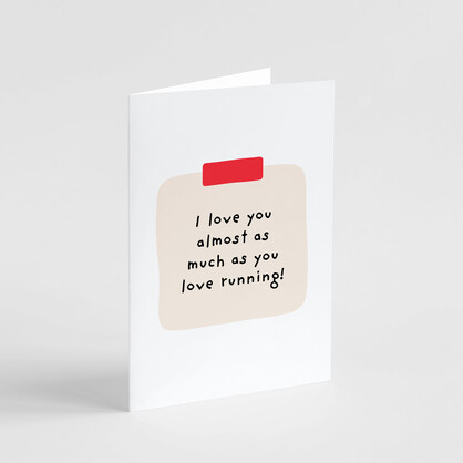 Running Card - Funny Marathon Runner Relationship Card