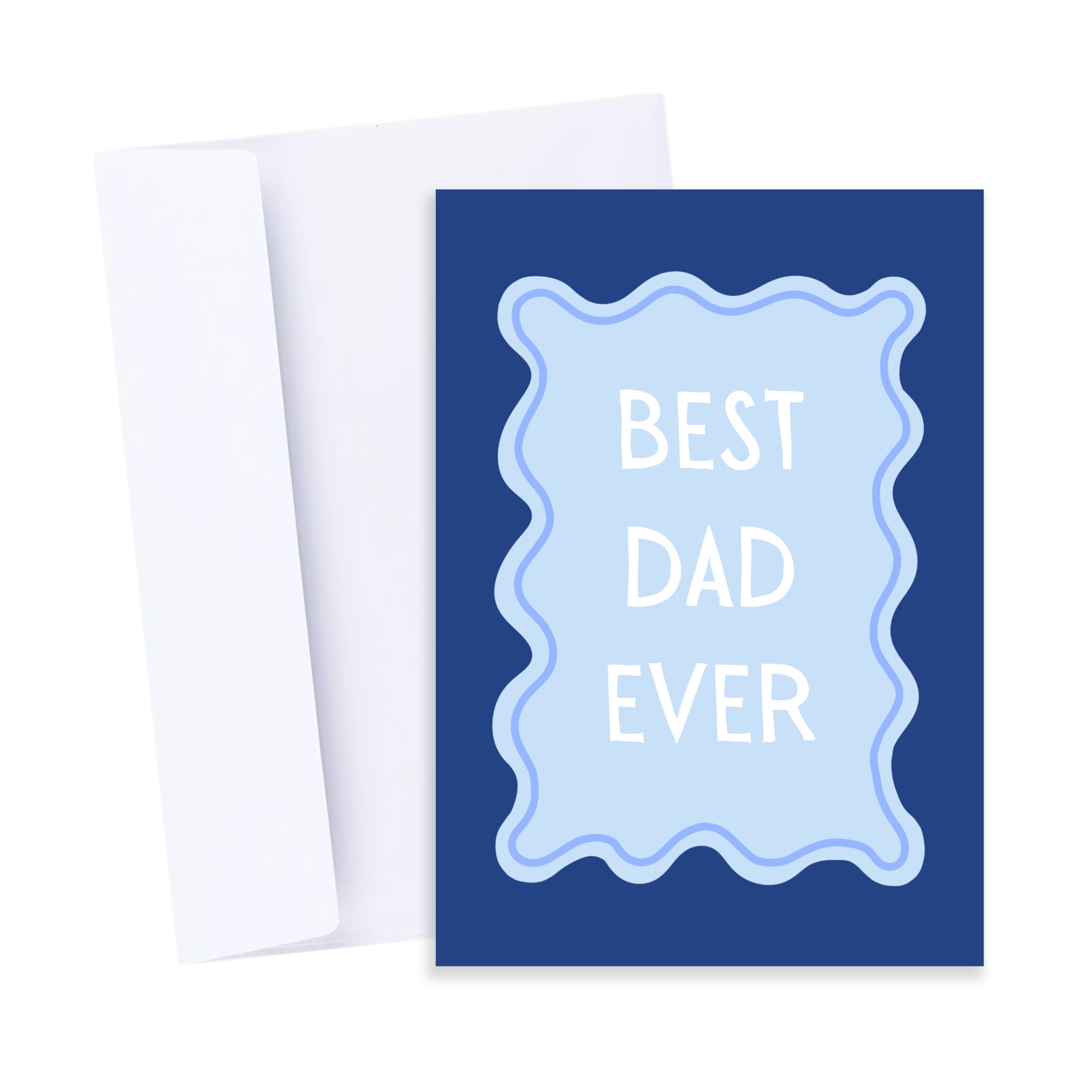 Best Dad Ever Card - Colourful Retro Happy Father's Day Card