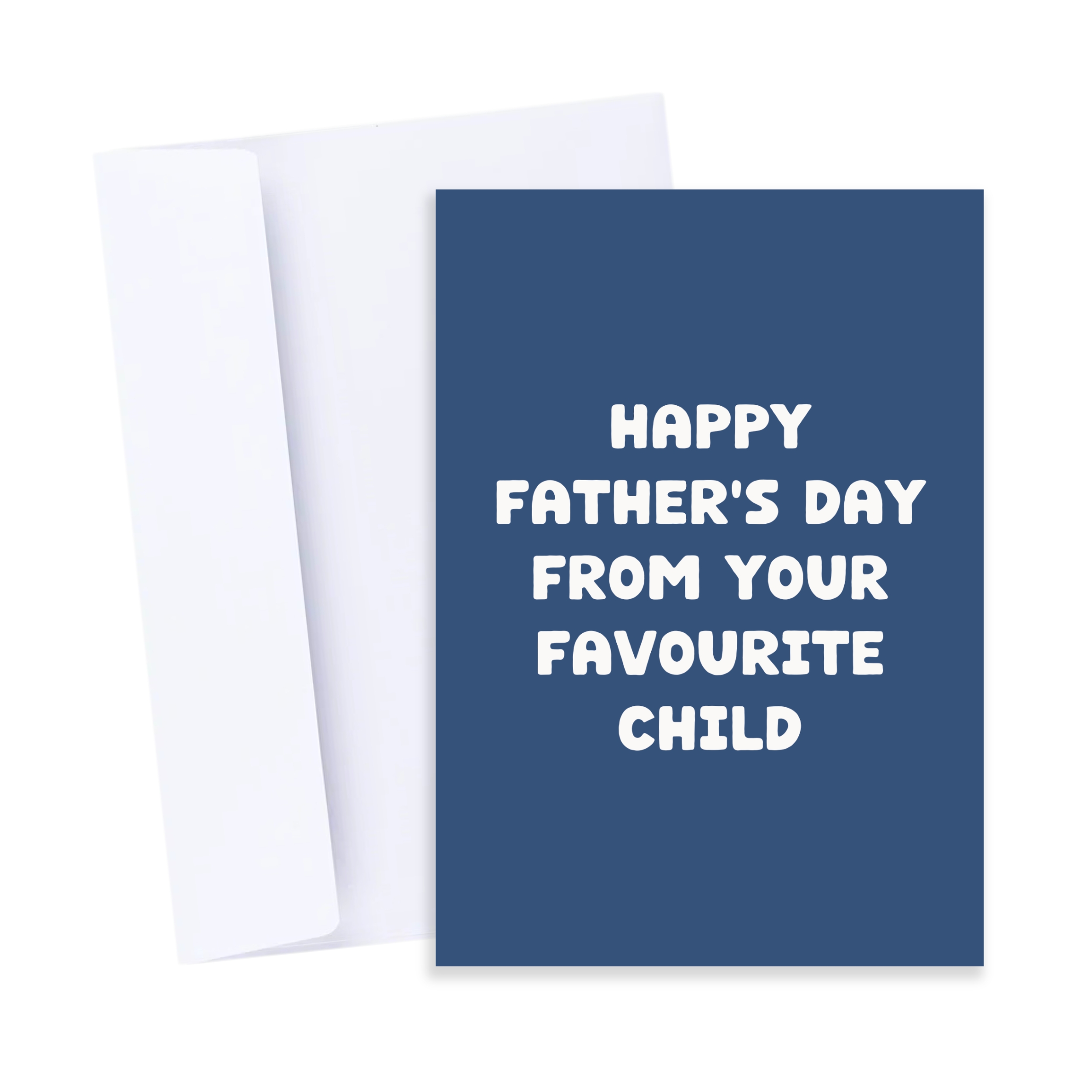 Father's Day Favourite Child Card - Funny Card for Dad