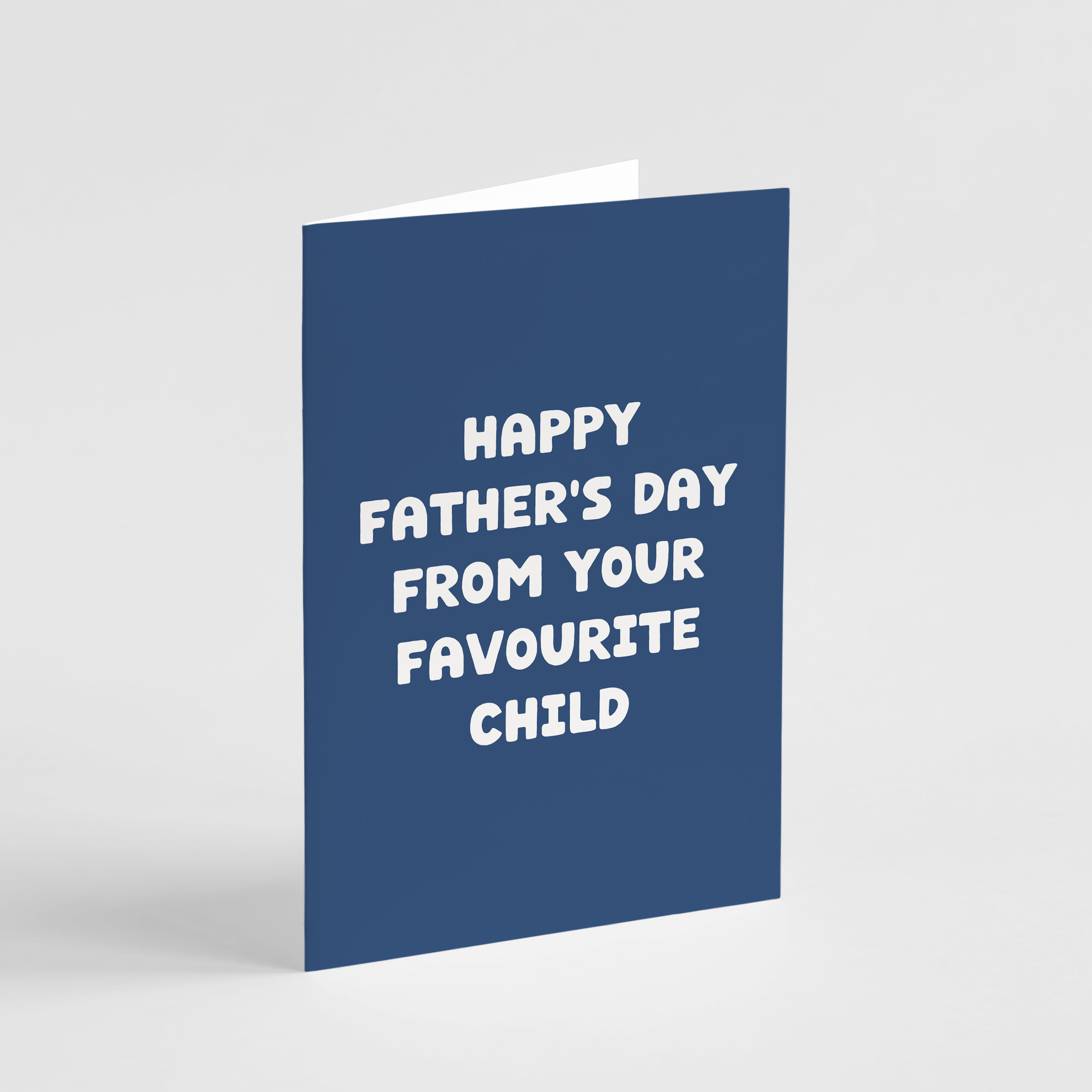 Father's Day Favourite Child Card - Funny Card for Dad