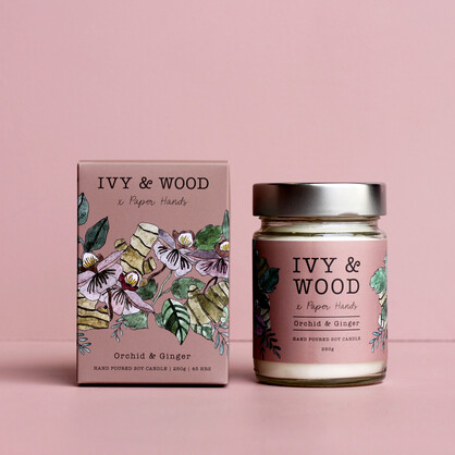 Botanical: Orchid & Ginger Scented Candle