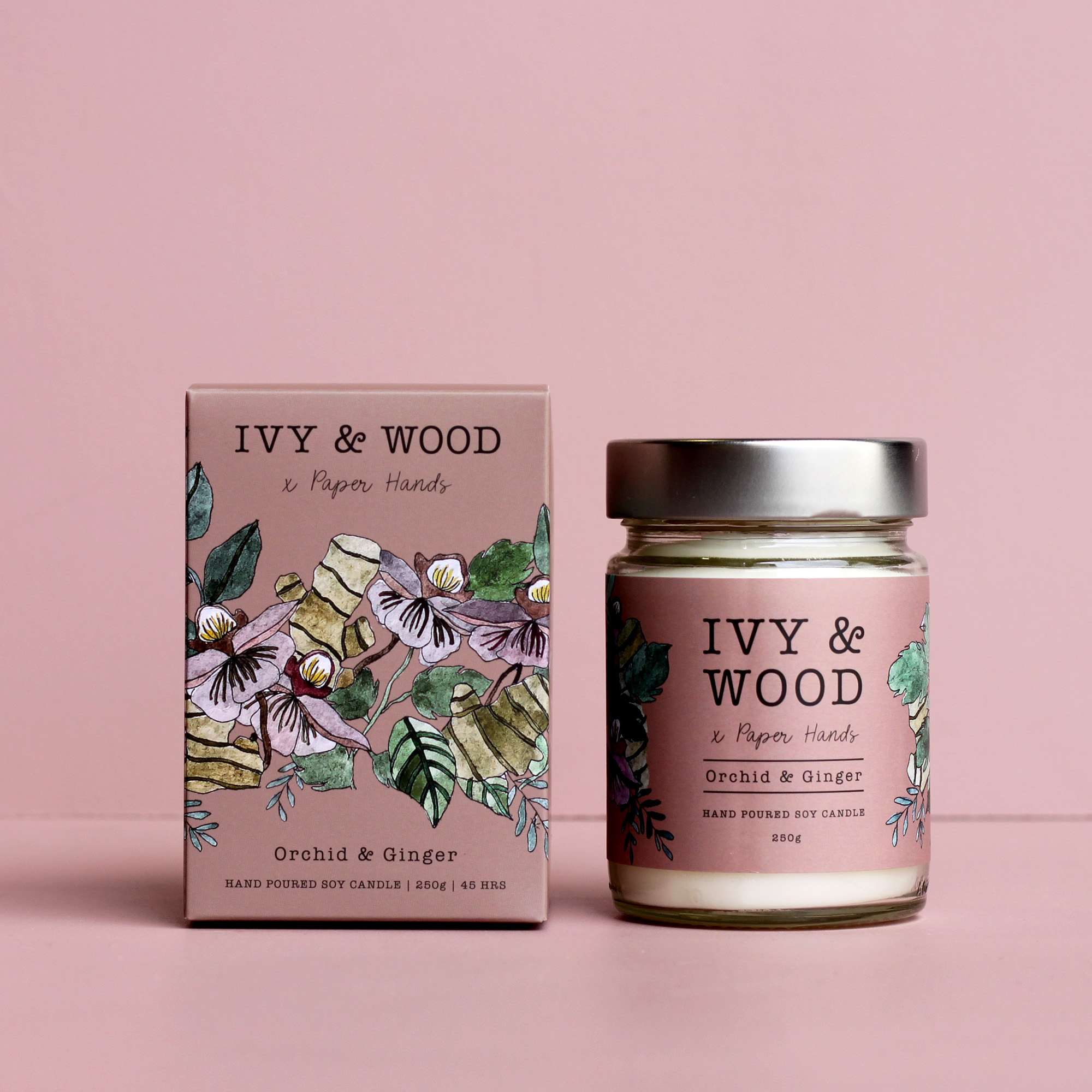 Botanical: Orchid & Ginger Scented Candle