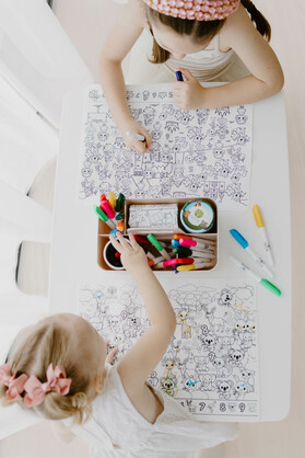 Seek N Spot Silicone Colouring Mat Animals