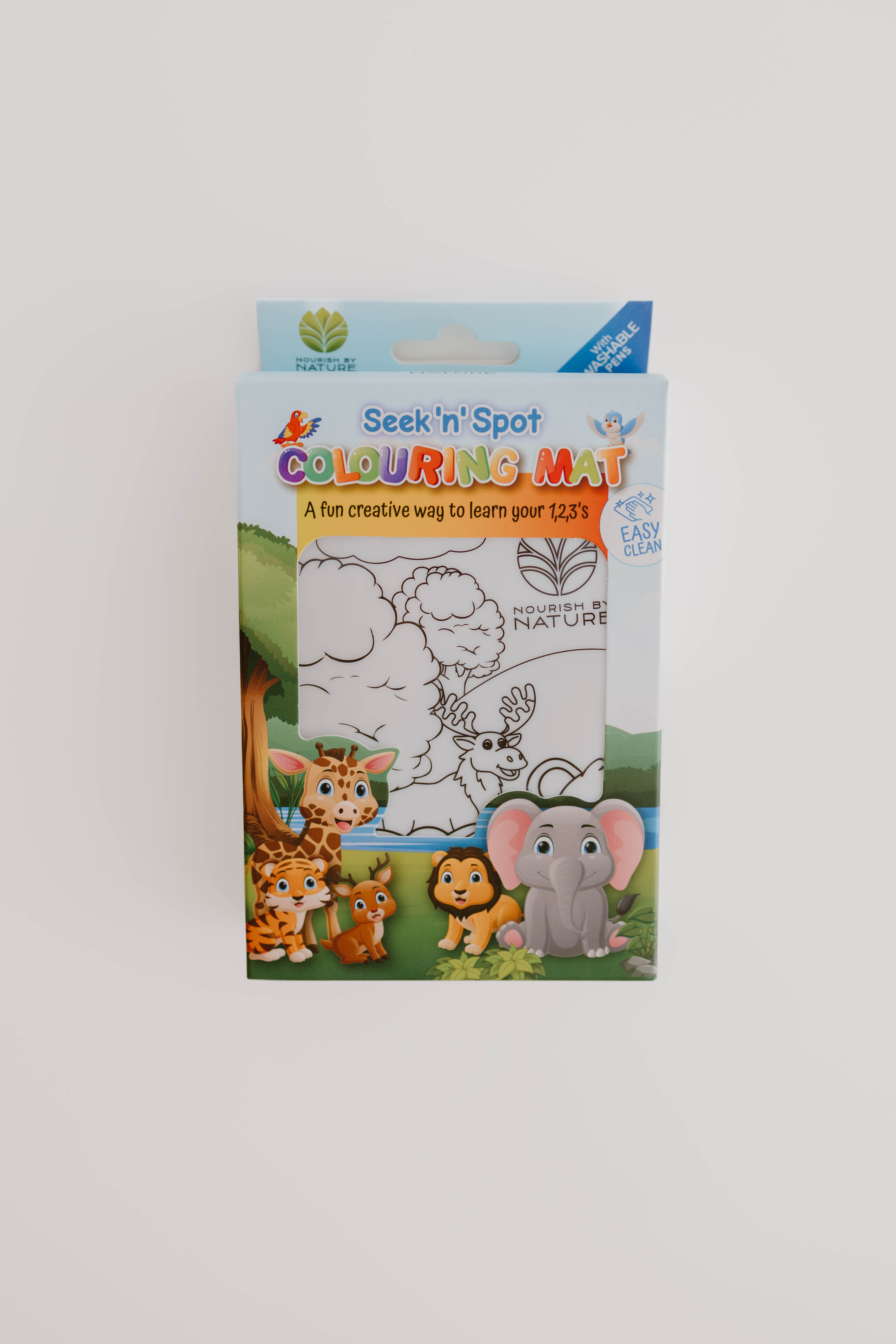 Seek N Spot Silicone Colouring Mat Animals