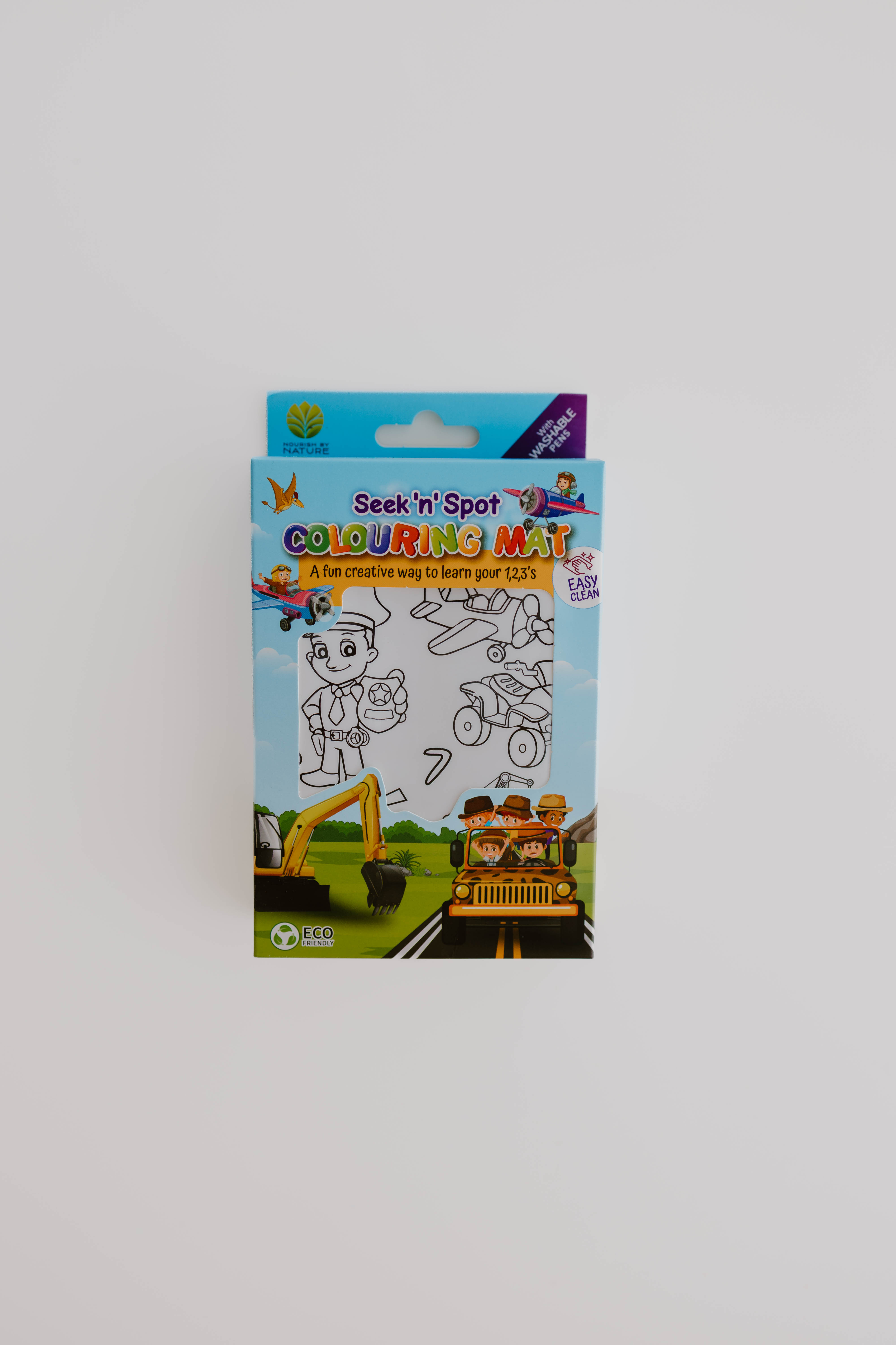Silicone Seek N Spot Colouring Mat- Cars and Trucks