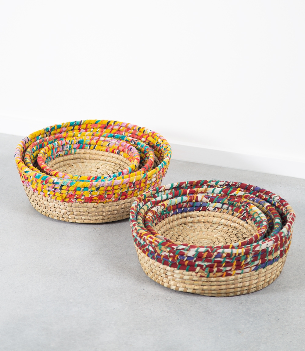 Kaisa Round Table Baskets - Set of 3