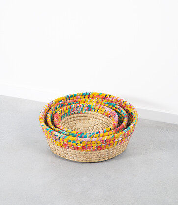 Kaisa Round Table Baskets - Set of 3
