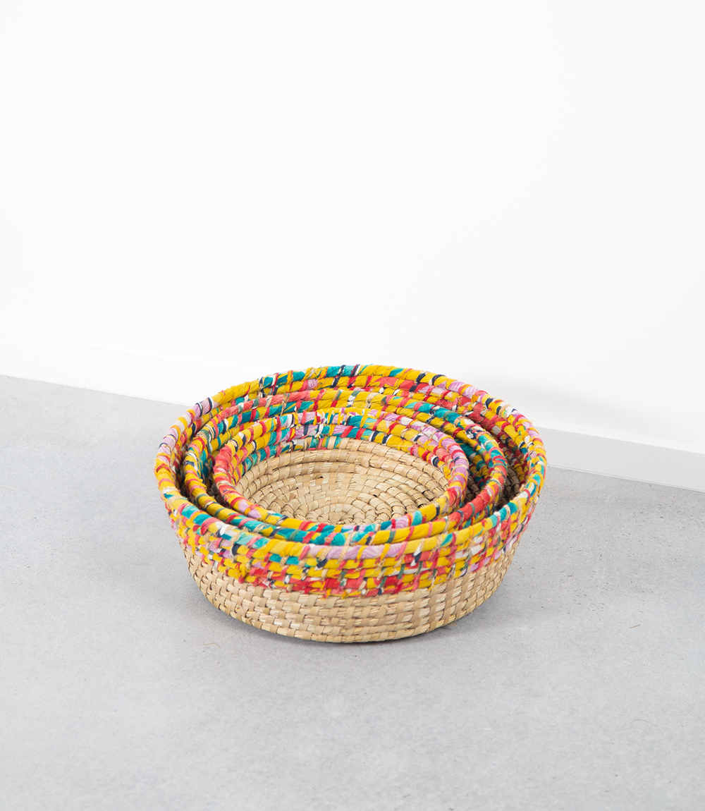 Kaisa Round Table Baskets - Set of 3