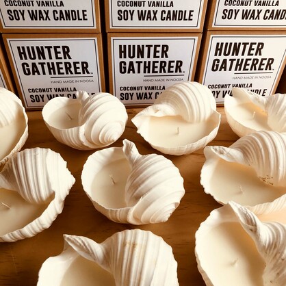 Seashell Soy Wax Candle / Tonna
