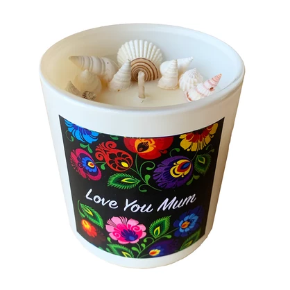 Coastal Range - Love You Mum - Soy Wax Candle Glass
