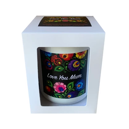 Coastal Range - Love You Mum - Soy Wax Candle Glass