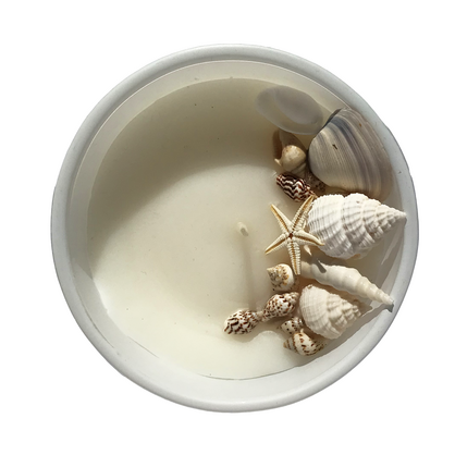 Coastal Range - Palm Tree design - Soy Wax Candle Glass