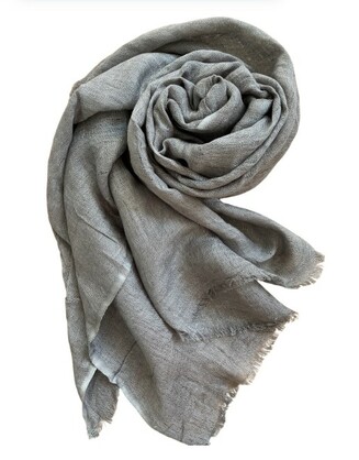 Linen Scarf Ash