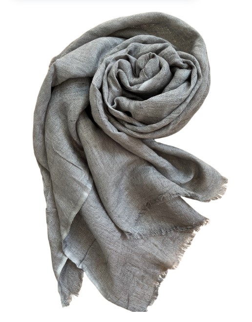 Linen Scarf Ash