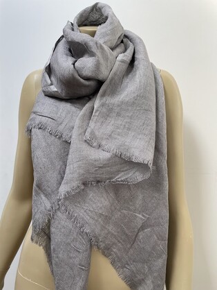 Linen Scarf Ash