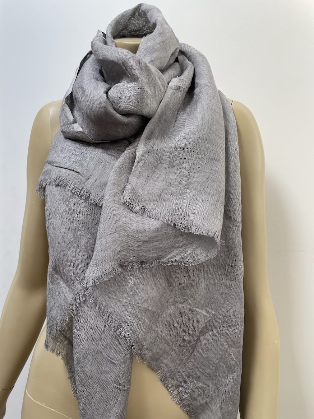 Linen Scarf Ash