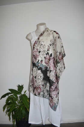 Silk Long Scarf Kate 07
