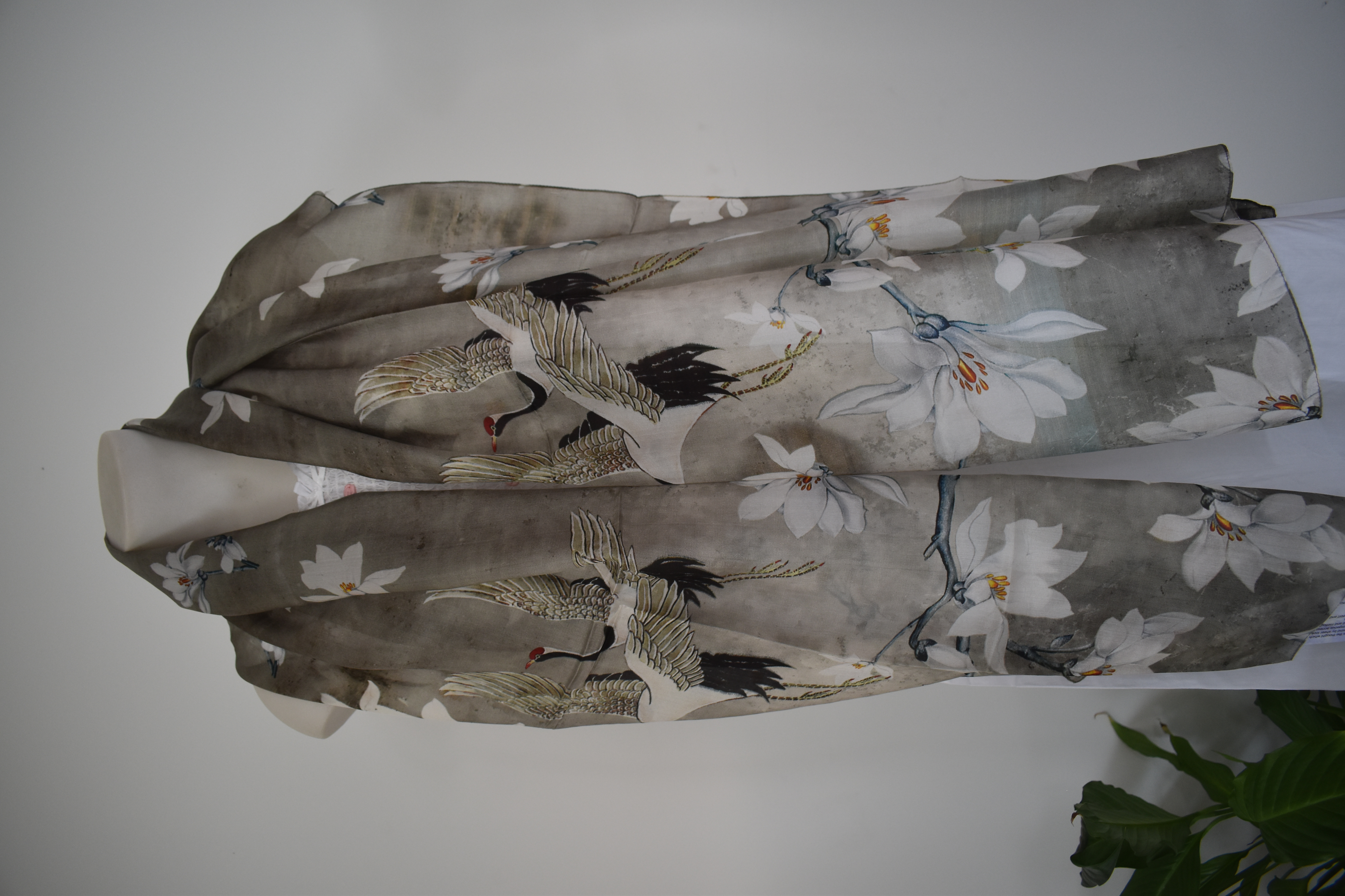 Silk Long Scarf FW 506 Grey