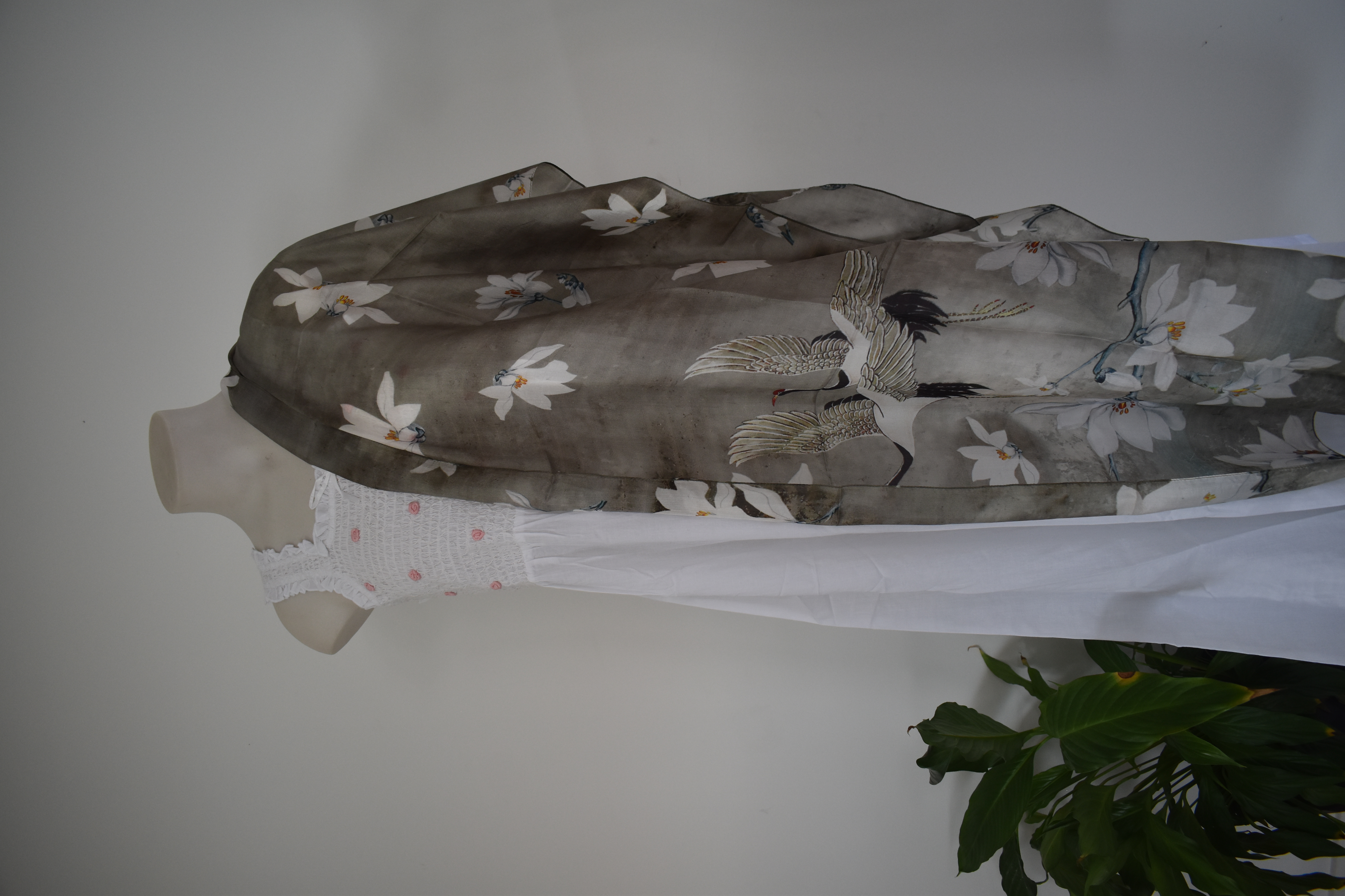 Silk Long Scarf FW 506 Grey