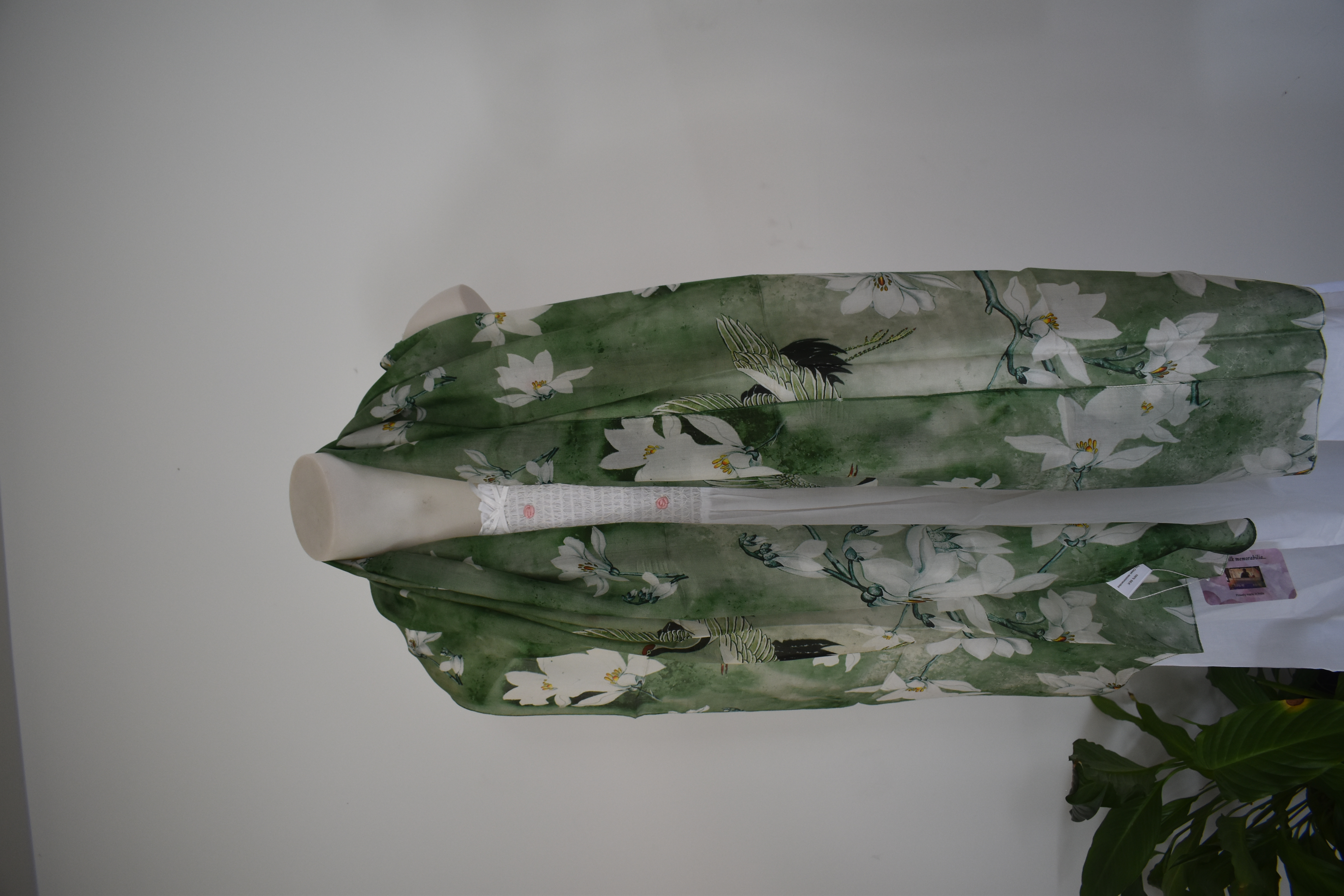 Silk Long Scarf FW 506 Greenish