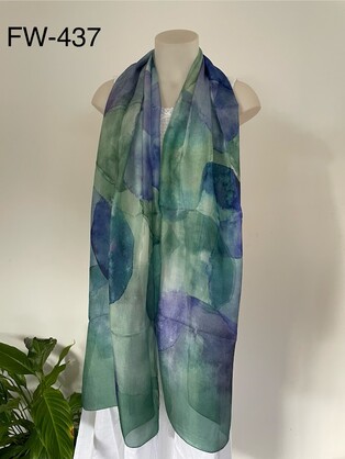 Silk Long Scarf FW 437