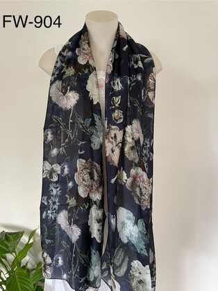 Silk Long Scarf FW 904