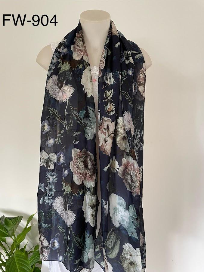 Silk Long Scarf FW 904