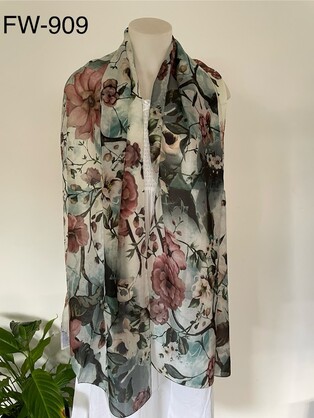 Silk Long Scarf FW 909