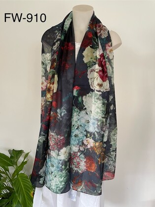 Silk Long Scarf FW 910