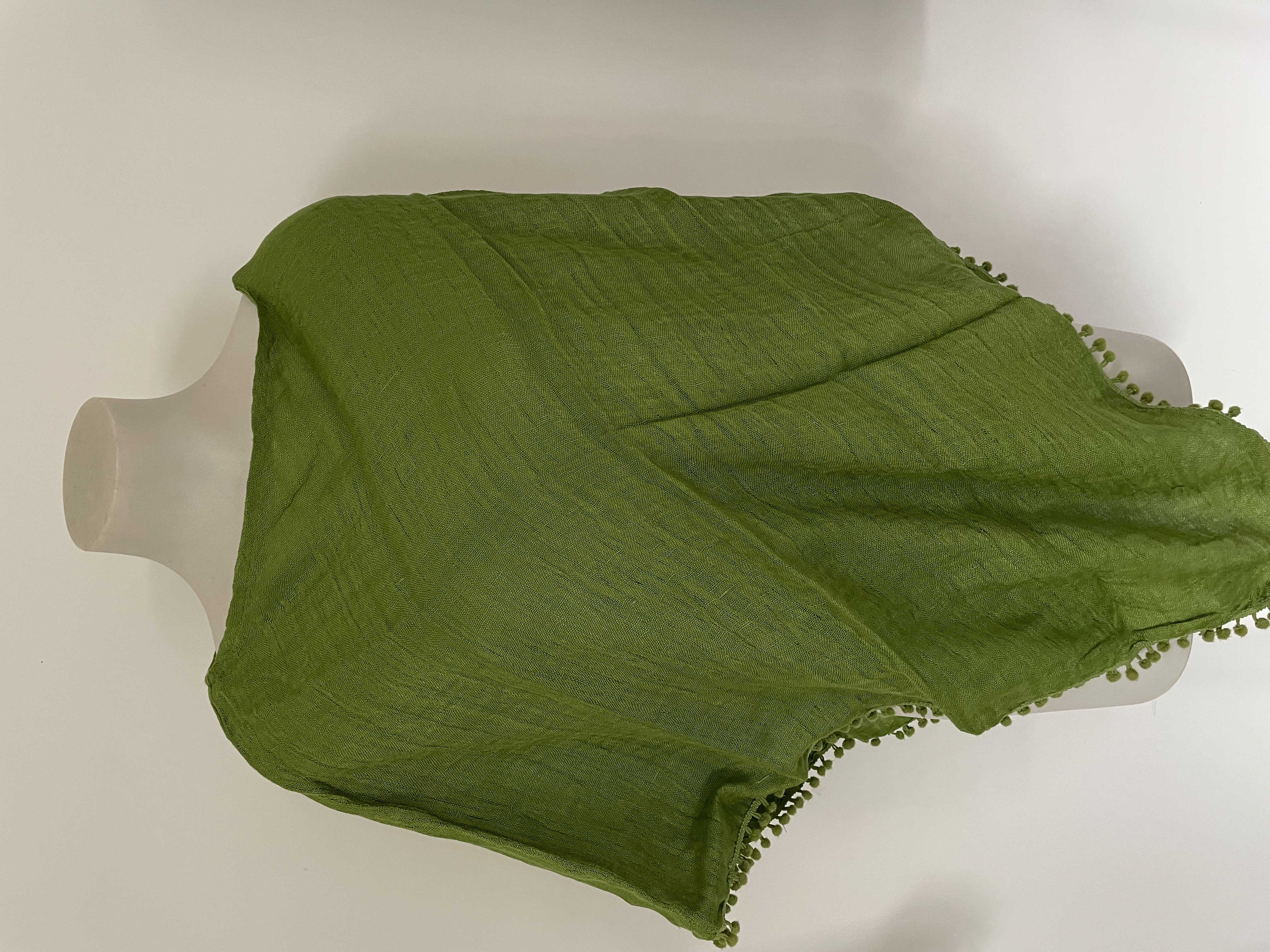 Linen Poncho Foliage 152