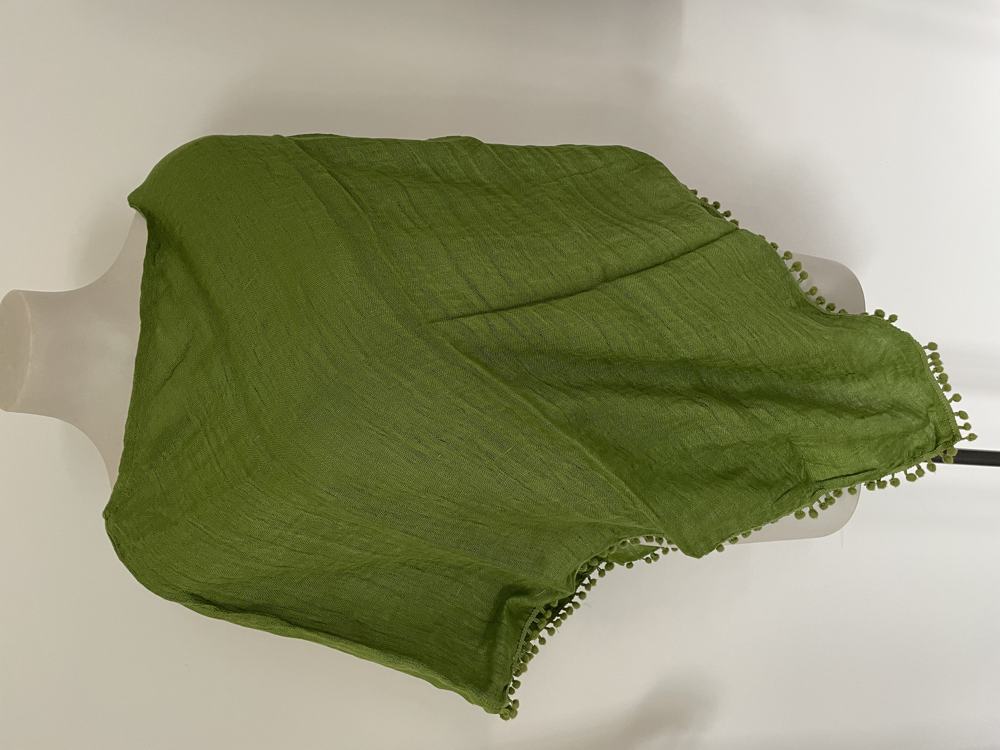 Linen Poncho Foliage 152